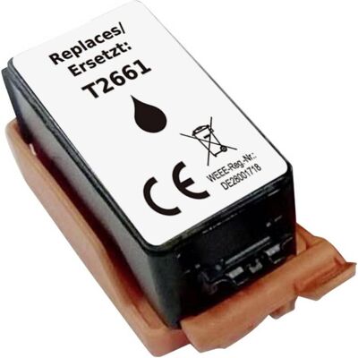 Renkforce, Cartouche d'impression, Druckerpatrone ersetzt Epson T32661 266 C13T26614010 Kompatibel Schwarz RF-ET266BK (CF) Renkforce, Cartouche d'impression, Druckerpatrone ersetzt Epson T32661 266 C13T26614010 Kompatibel Schwarz RF-ET266BK (CF)