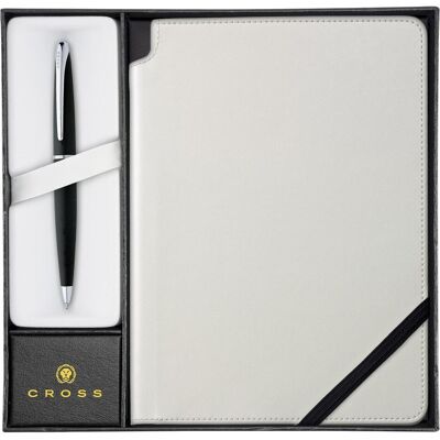 Cross, Stylo, Coffret cadeau ATX Basalt Black avec carnet blanc dans une boîte cadeau (1x) Cross, Stylo, Coffret cadeau ATX Basalt Black avec carnet blanc dans une boîte cadeau (1x)
