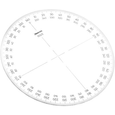 Rapporteur Aristo - 120mm - Cercle complet 360° - Acrylique Rapporteur Aristo - 120mm - Cercle complet 360° - Acrylique