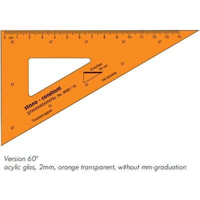 Standardgraph, Règle, Geodreieck Constant 9660/35 35,0 cm (35 cm, Matières plastiques) Standardgraph, Règle, Geodreieck Constant 9660/35 35,0 cm (35 cm, Matières plastiques)