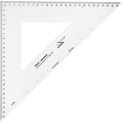 Standardgraph, Règle, Zeichendreieck (Büro, Schule) Constant 45°, Hypotenuse 35 cm, orange-transparent (35 cm) Standardgraph, Règle, Zeichendreieck (Büro, Schule) Constant 45°, Hypotenuse 35 cm, orange-transparent (35 cm)