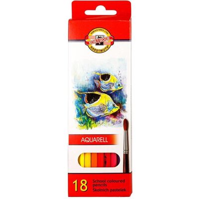 Koh-i-Noor, Écriture + dessin, Crayons aquarelle 3717 (18x) Koh-i-Noor, Écriture + dessin, Crayons aquarelle 3717 (18x)