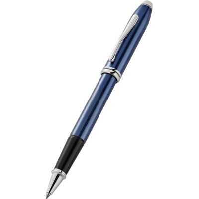 Cross, Stylo, Rollerball Townsend poliert transl.,kobaltblau,graviertes Cross, Stylo, Rollerball Townsend poliert transl.,kobaltblau,graviertes