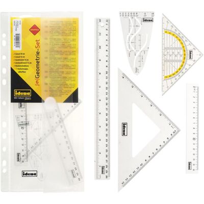 Idena, Règle, Geoset classeur 6 pièces (32 cm, Matières plastiques) Idena, Règle, Geoset classeur 6 pièces (32 cm, Matières plastiques)