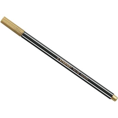 Stylos-feutres métalliques STABILO Pen 68 or - Pack de 10 Stylos-feutres métalliques STABILO Pen 68 or - Pack de 10
