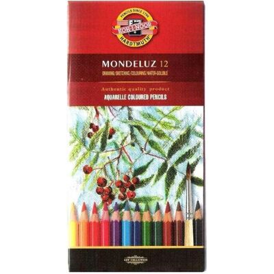Koh-i-Noor, Écriture + dessin, Crayons aquarelle Mondeluz 12 sp (12x) Koh-i-Noor, Écriture + dessin, Crayons aquarelle Mondeluz 12 sp (12x)