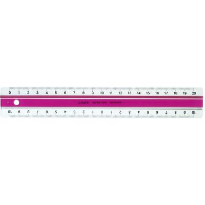 Linex, Règle, S20MM Superline rose (20 cm, Matières plastiques) Linex, Règle, S20MM Superline rose (20 cm, Matières plastiques)