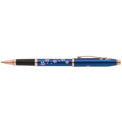 Cross, Stylo, Rollerball Century II Cherry Blossom Transluzent blau mit rosegoldenen Beschlägen (1x) Cross, Stylo, Rollerball Century II Cherry Blossom Transluzent blau mit rosegoldenen Beschlägen (1x)