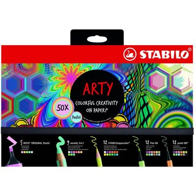 Stabilo, Stylo, Mixte pastel Arty (50x) Stabilo, Stylo, Mixte pastel Arty (50x)