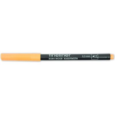 Koh-i-Noor, Stylo, Fineliner - Feinschreiber, Rundspitze - 0,3 mm Strichst rke / 03 - Llight Orange Koh-i-Noor, Stylo, Fineliner - Feinschreiber, Rundspitze - 0,3 mm Strichst rke / 03 - Llight Orange
