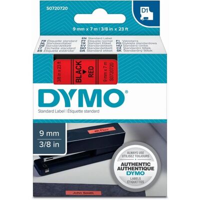 Dymo Ruban d'étiquetage, S0720720 (0.90 cm, Rouge) Dymo Ruban d'étiquetage, S0720720 (0.90 cm, Rouge)
