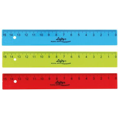 Kum, Règle, Règle Flexi-Lefty 15cm (15 cm, Matières plastiques) Kum, Règle, Règle Flexi-Lefty 15cm (15 cm, Matières plastiques)
