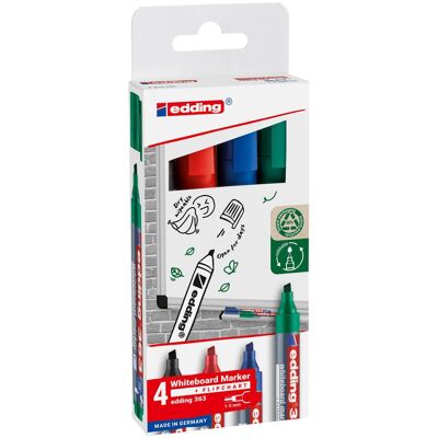 Edding, Marqueur, 363 Marqueurs pour tableaux blancs (4x) Edding, Marqueur, 363 Marqueurs pour tableaux blancs (4x)