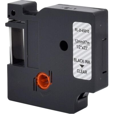 Neutral, Ruban d'étiquetage, DYMO D1 12mm NOIR-CLAIR (1.20 cm, Transparent) Neutral, Ruban d'étiquetage, DYMO D1 12mm NOIR-CLAIR (1.20 cm, Transparent)