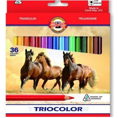 Koh-i-Noor, Écriture + dessin, Crayons Triocolor 36 couleurs (36x) Koh-i-Noor, Écriture + dessin, Crayons Triocolor 36 couleurs (36x)