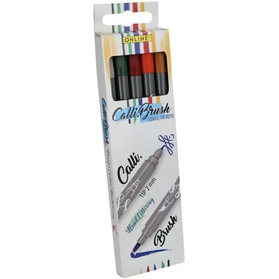 Online, Écriture + dessin, CALLI BRUSH PENS - Stylo fibre (5x) Online, Écriture + dessin, CALLI BRUSH PENS - Stylo fibre (5x)