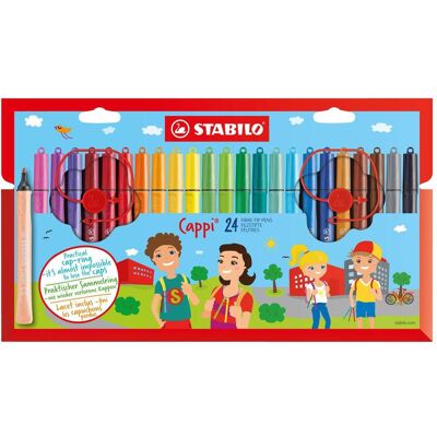 Stabilo, Écriture + dessin, Cappi fibre pen 24er cases (24x) Stabilo, Écriture + dessin, Cappi fibre pen 24er cases (24x)