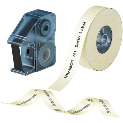 Niimbot, Ruban d'étiquetage, N1 Satin Ribbon Set (1.40 cm, Beige) Niimbot, Ruban d'étiquetage, N1 Satin Ribbon Set (1.40 cm, Beige)