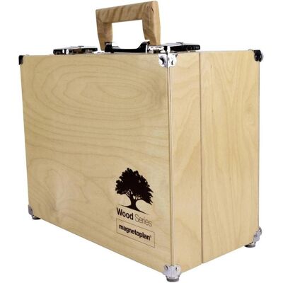 Magnetoplan, Présentation : accessoires, Mallette pour animateur Wood Series Bouleau Magnetoplan, Présentation : accessoires, Mallette pour animateur Wood Series Bouleau