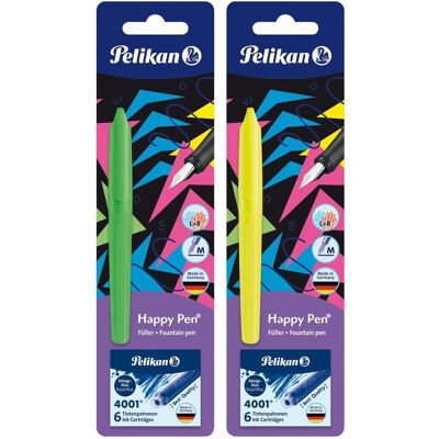 Magni, Stylo, Stylo Jeunesse Happy Pen P26 + cartouches assorties (6x) Magni, Stylo, Stylo Jeunesse Happy Pen P26 + cartouches assorties (6x)