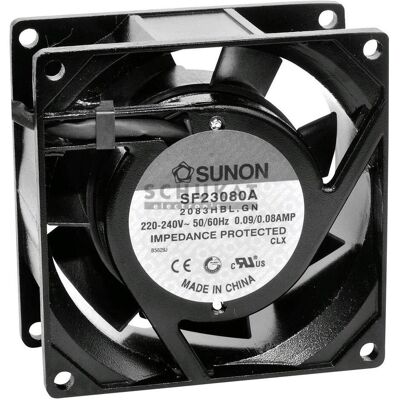 Sunon SF23080A2083HBL Ventilateur axial - 80x80x38mm - 230V/AC Sunon SF23080A2083HBL Ventilateur axial - 80x80x38mm - 230V/AC