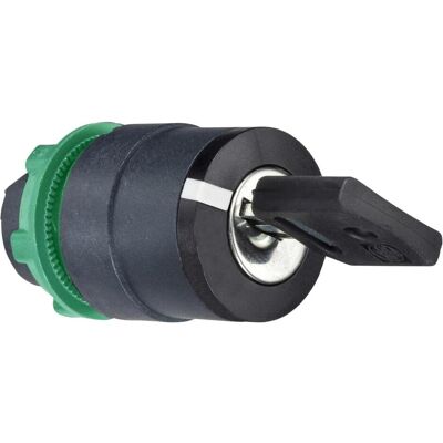 Schneider Electric Élem. frontal p. Commutateur de sélection Ř22, 3 ZB5AG3D, Bouton + interrupteur, Noir Schneider Electric Élem. frontal p. Commutateur de sélection Ř22, 3 ZB5AG3D, Bouton + interrupteur, Noir