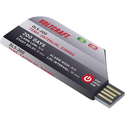 Voltcraft DLS-200 Enregistreur de données de température à usage unique, Métrologie Voltcraft DLS-200 Enregistreur de données de température à usage unique, Métrologie