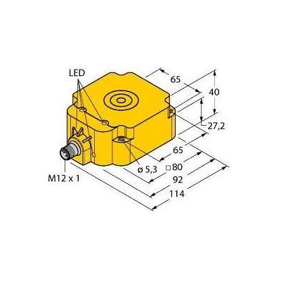 Capteur inductif Turck BI50U-Q80-VP4X2-H1141/3GD - Détection de proximité Capteur inductif Turck BI50U-Q80-VP4X2-H1141/3GD - Détection de proximité