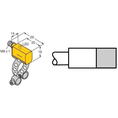 Turck Capteur de champ magnétique BiM-PST-AP6X-V1131, Bouton + interrupteur Turck Capteur de champ magnétique BiM-PST-AP6X-V1131, Bouton + interrupteur