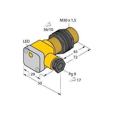 Turck TURC BI10-P30SK-Y1X Capteur inductif KEMA 02 ATEX 1090X (Capteur), Module électronique Turck TURC BI10-P30SK-Y1X Capteur inductif KEMA 02 ATEX 1090X (Capteur), Module électronique