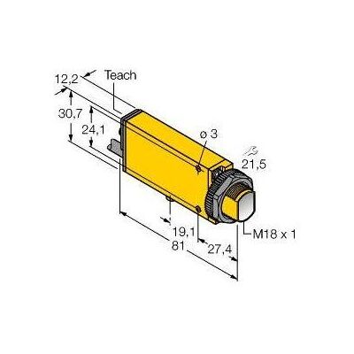 Turck, Détecteur de mouvements, Opto Sensor Récepteur barrage SMU31RQDP (3 m) Turck, Détecteur de mouvements, Opto Sensor Récepteur barrage SMU31RQDP (3 m)