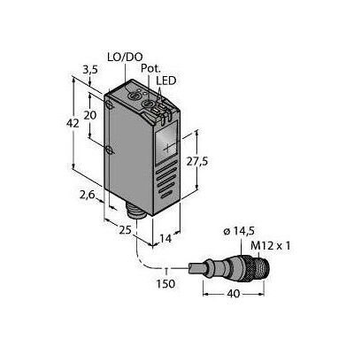 Turck, Détecteur de mouvements, Capteur optoélectronique (0.80 m) Turck, Détecteur de mouvements, Capteur optoélectronique (0.80 m)