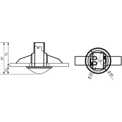 Theben détecteur de mouvement ws theMovaS360-101DE WH - 360° max. 8m Theben détecteur de mouvement ws theMovaS360-101DE WH - 360° max. 8m