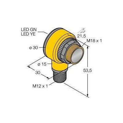 Turck, Détecteur de mouvements, Opto Sensor Récepteur barrage T18AW3RQ1 (20 m) Turck, Détecteur de mouvements, Opto Sensor Récepteur barrage T18AW3RQ1 (20 m)