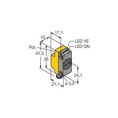 Turck, Détecteur de mouvements, Opto Sensor Récepteur barrage QS18VN6RBQ7 (3 m) Turck, Détecteur de mouvements, Opto Sensor Récepteur barrage QS18VN6RBQ7 (3 m)