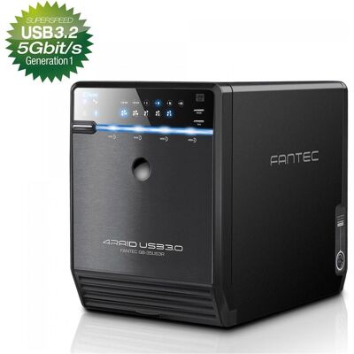Fantec QB-35US3R (3.5"), Boîtier pour disques durs, Noir Fantec QB-35US3R (3.5"), Boîtier pour disques durs, Noir