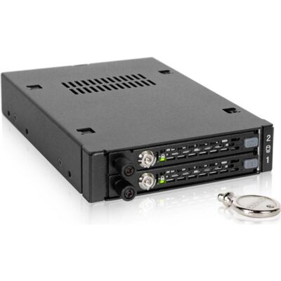 Icy Dock MB492SKL-B 3.5in Case 2.5in HDD or SSD SAS SATAIII for industrial systems with dust cover...., Disque dur : accessoires Icy Dock MB492SKL-B 3.5in Case 2.5in HDD or SSD SAS SATAIII for industrial systems with dust cover...., Disque dur : accessoires