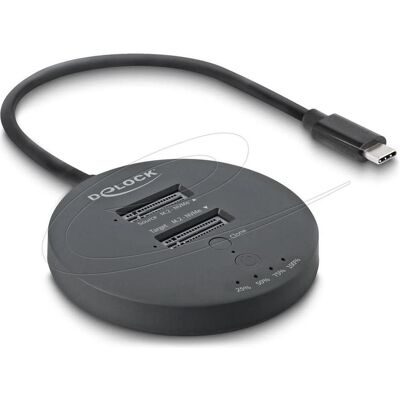 Delock USB 20 Gbps M.2 Dockingstation für 2 x M.2 NVMe PCIe, Disque dur : accessoires Delock USB 20 Gbps M.2 Dockingstation für 2 x M.2 NVMe PCIe, Disque dur : accessoires