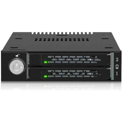 Icy Dock IcyDock M.2 PCIe NWMe SSD Mobile Rack for external 3.5 4i 2x, Disque dur : accessoires Icy Dock IcyDock M.2 PCIe NWMe SSD Mobile Rack for external 3.5 4i 2x, Disque dur : accessoires