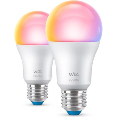 WiZ, Ampoule, Tunable White & Color Standard (E27, 806 lm, 2x) WiZ, Ampoule, Tunable White & Color Standard (E27, 806 lm, 2x)