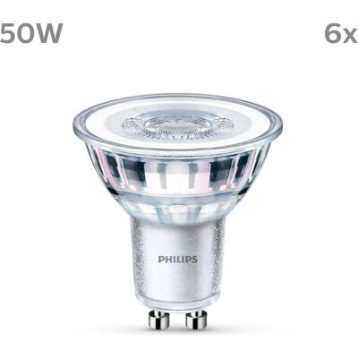 Philips Ampoule, LEDClassic 50W CW 36D ND 6CT/4 EC (GU10, 390 lm, 6x) Philips Ampoule, LEDClassic 50W CW 36D ND 6CT/4 EC (GU10, 390 lm, 6x)