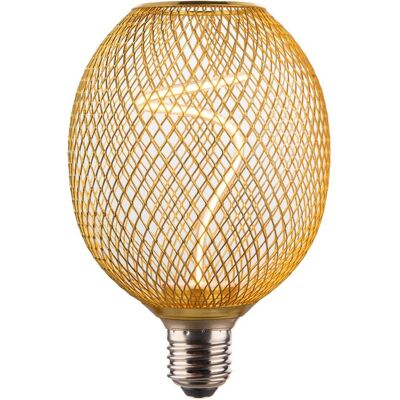 Hama Ampoule, LED-Gloeidraadlamp E27 Mesh Amber Helder Extra Warm White DIMB. (E27, 180 lm, 1x) Hama Ampoule, LED-Gloeidraadlamp E27 Mesh Amber Helder Extra Warm White DIMB. (E27, 180 lm, 1x)