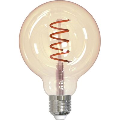 Hama Ampoule, LED-Gloeidraadlamp E27 Sphere G95 Amber Helder Extra Warm White DIMB. (E27, 200 lm, 1x) Hama Ampoule, LED-Gloeidraadlamp E27 Sphere G95 Amber Helder Extra Warm White DIMB. (E27, 200 lm, 1x)