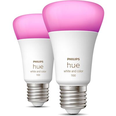 Philips Hue, Ampoule, White & Color Ambiance BT (E27, 1100 lm, 2x) Philips Hue, Ampoule, White & Color Ambiance BT (E27, 1100 lm, 2x)