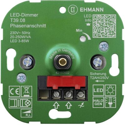 Ehmann 3900x0800 Variateur - Contrôle de phase, 250W Ehmann 3900x0800 Variateur - Contrôle de phase, 250W