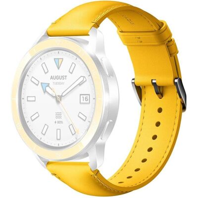 Bracelet en Cuir Jaune Xiaomi Watch - Accessoire Smartwatch Bracelet en Cuir Jaune Xiaomi Watch - Accessoire Smartwatch