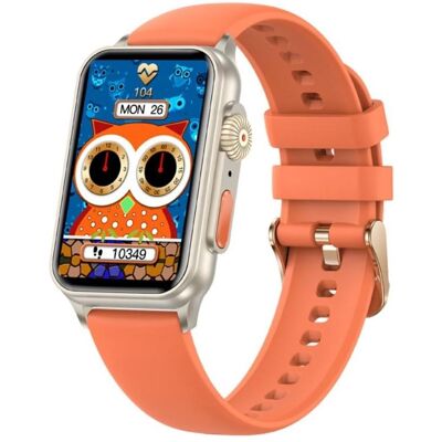 Rubicon Appel SmartWatch SmartWatch RNCF06 pomarańczowy silicone BT (44 mm, sans carte SIM), Montre connectée Rubicon Appel SmartWatch SmartWatch RNCF06 pomarańczowy silicone BT (44 mm, sans carte SIM), Montre connectée