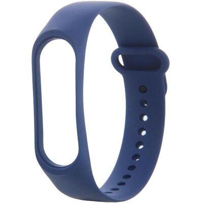 OEM Bandeau en silicone pour Xiaomi Mi Band 3 / 4 bleu nuit (Silicone), Sangles de montre, Bleu OEM Bandeau en silicone pour Xiaomi Mi Band 3 / 4 bleu nuit (Silicone), Sangles de montre, Bleu
