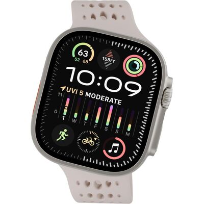 Decoded Armband Ares O Apple Watch 44–49 mm Silikon (24 mm, Silicone), Sangles de montre, Beige Decoded Armband Ares O Apple Watch 44–49 mm Silikon (24 mm, Silicone), Sangles de montre, Beige