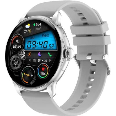 Rubicon Damen-Smartwatch RNCF35 SILBER Armband + Armband (46 mm, sans carte SIM), Montre connectée Rubicon Damen-Smartwatch RNCF35 SILBER Armband + Armband (46 mm, sans carte SIM), Montre connectée